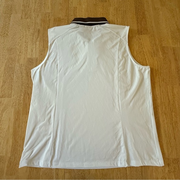 IZOD Cool FX XFG White Sleeveless Golf Shirt ladies size XL polyester spandex - Picture 2 of 5